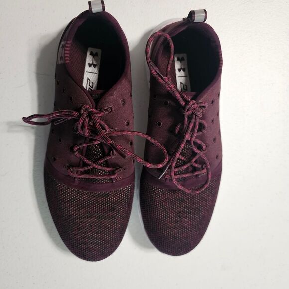 Under Armour Women's Burgundy Athletic Shoes - Picture 2 of 6